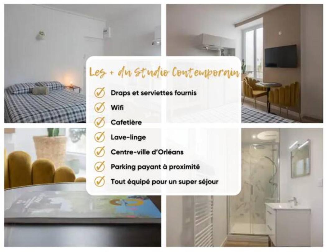 Appartement Studio Contemporain A Deux Pas De La Cathedrale à Orléans Extérieur photo